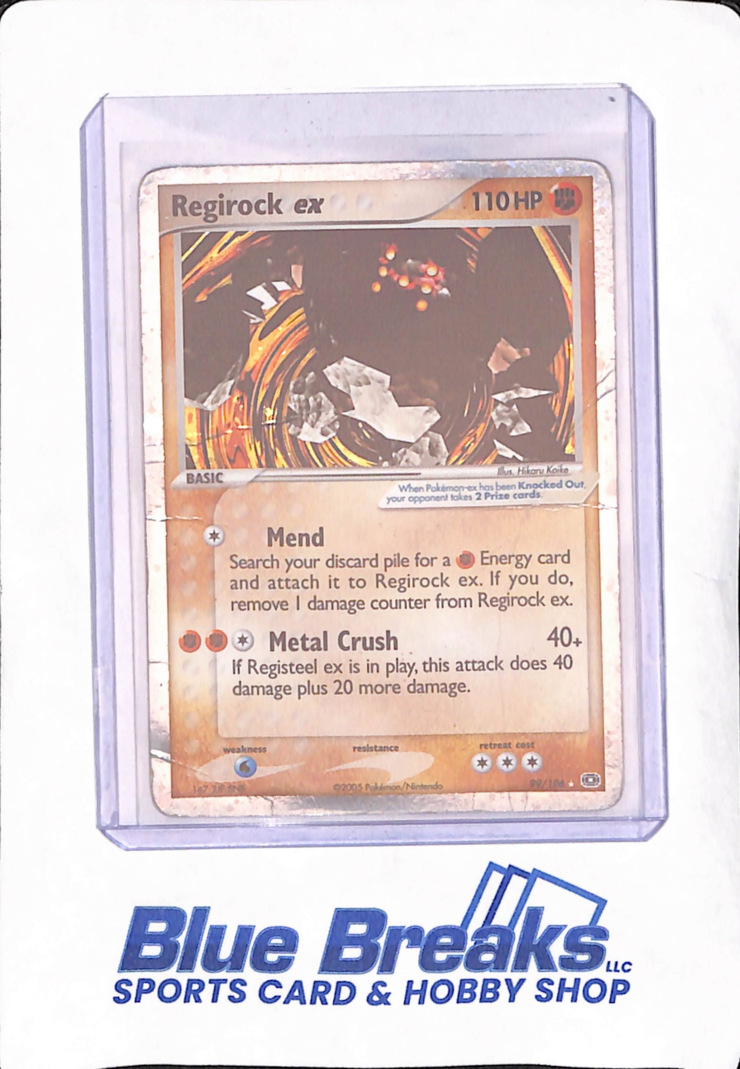 Pokemon Regirock ex 99/106 Holo Rare Vintage - EX Emerald