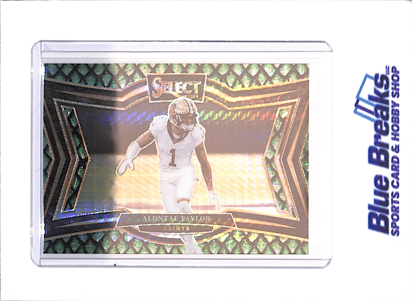 2024 Panini Select - Alontae Taylor - Field Level - Dragon Scale - 43/70 - New Orleans Saints - Football - #404