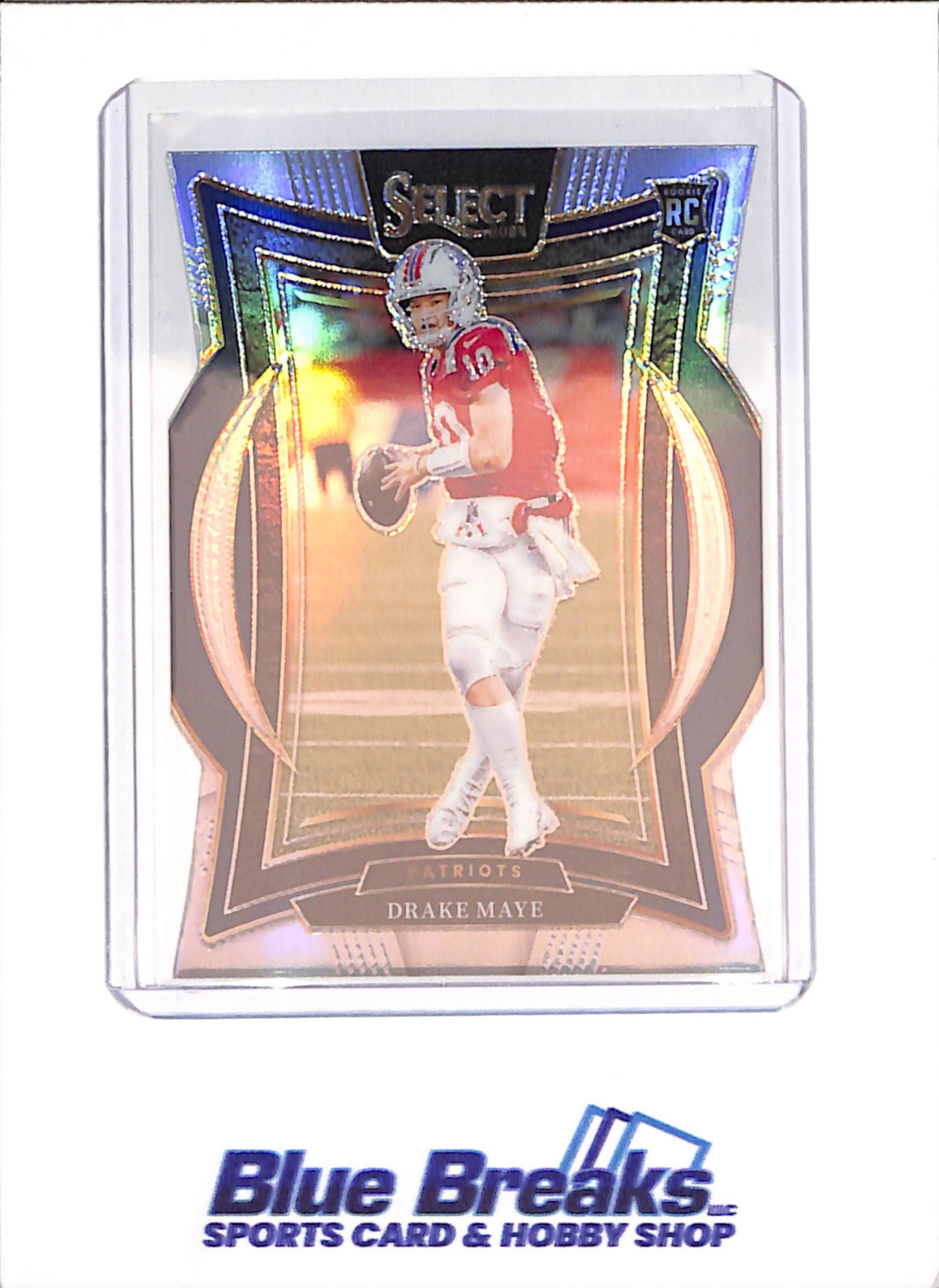 2024 Panini Select - Drake Maye - RC - Silver Die-Cut - New England Patriots - Football - #27