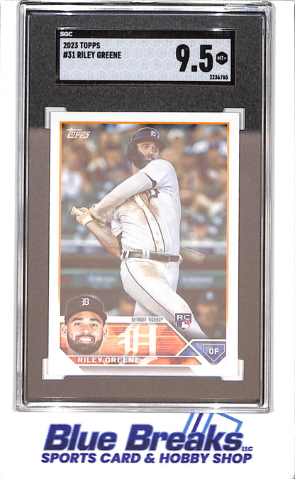 2023 Topps - Riley Greene - RC - CGC 9.5 - Detroit Tigers - Baseball - #31