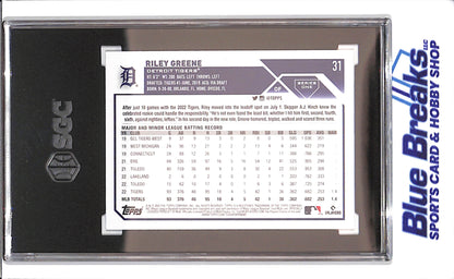 2023 Topps - Riley Greene - RC - CGC 9.5 - Detroit Tigers - Baseball - #31