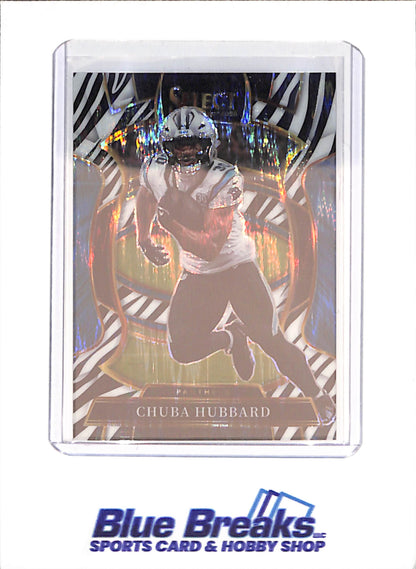 2025 Panini Prizm - Chuba Hubbard - Zebra - Concourse - Carolina Panthers - Football - #43