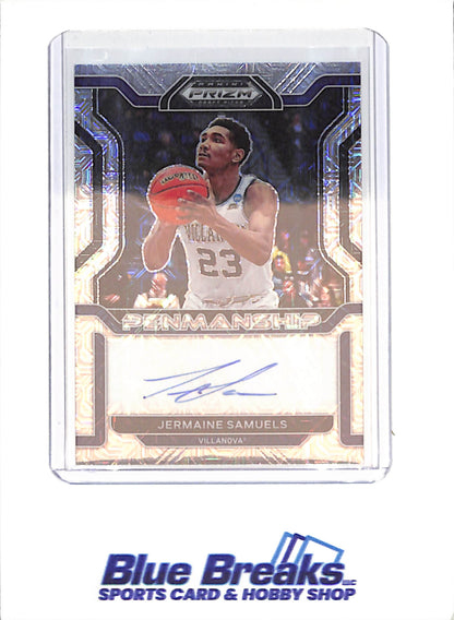 2022-23 Panini Prizm Draft Picks - Jermaine Samuels - RC - Penmanship Auto - 2/25 - Villanova - Basketball - #CP-JSA