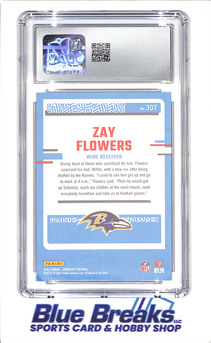 2023 Donruss - Zay Flowers - Rated Rookie - CGC 9 - Baltimore Ravens - Football - #307