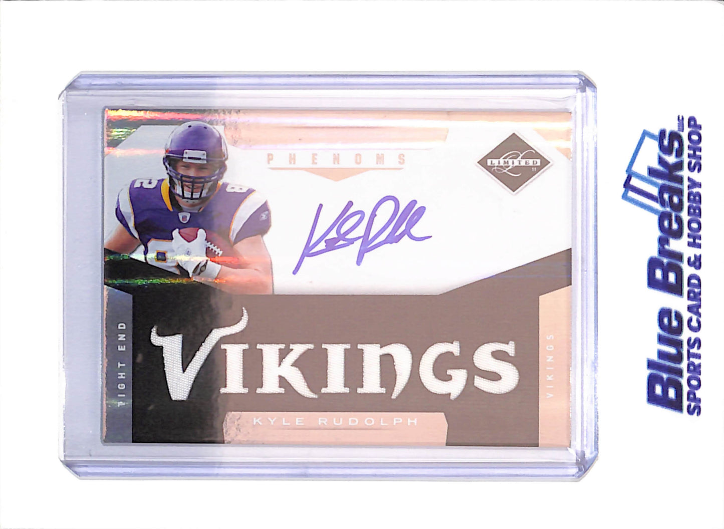 2011 Panini Limited - Kyle Rudolph - Rookie Phenoms - Relic Autograph - RPA - 155/299 - Minnesota Vikings - Football - #214