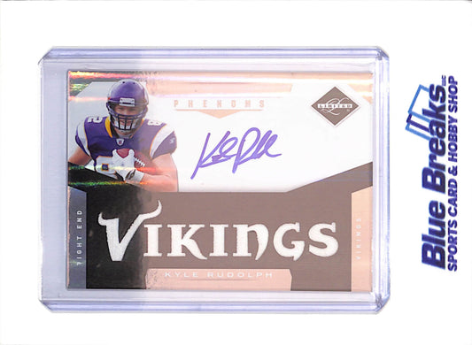 2011 Panini Limited - Kyle Rudolph - Rookie Phenoms - Relic Autograph - RPA - 155/299 - Minnesota Vikings - Football - #214