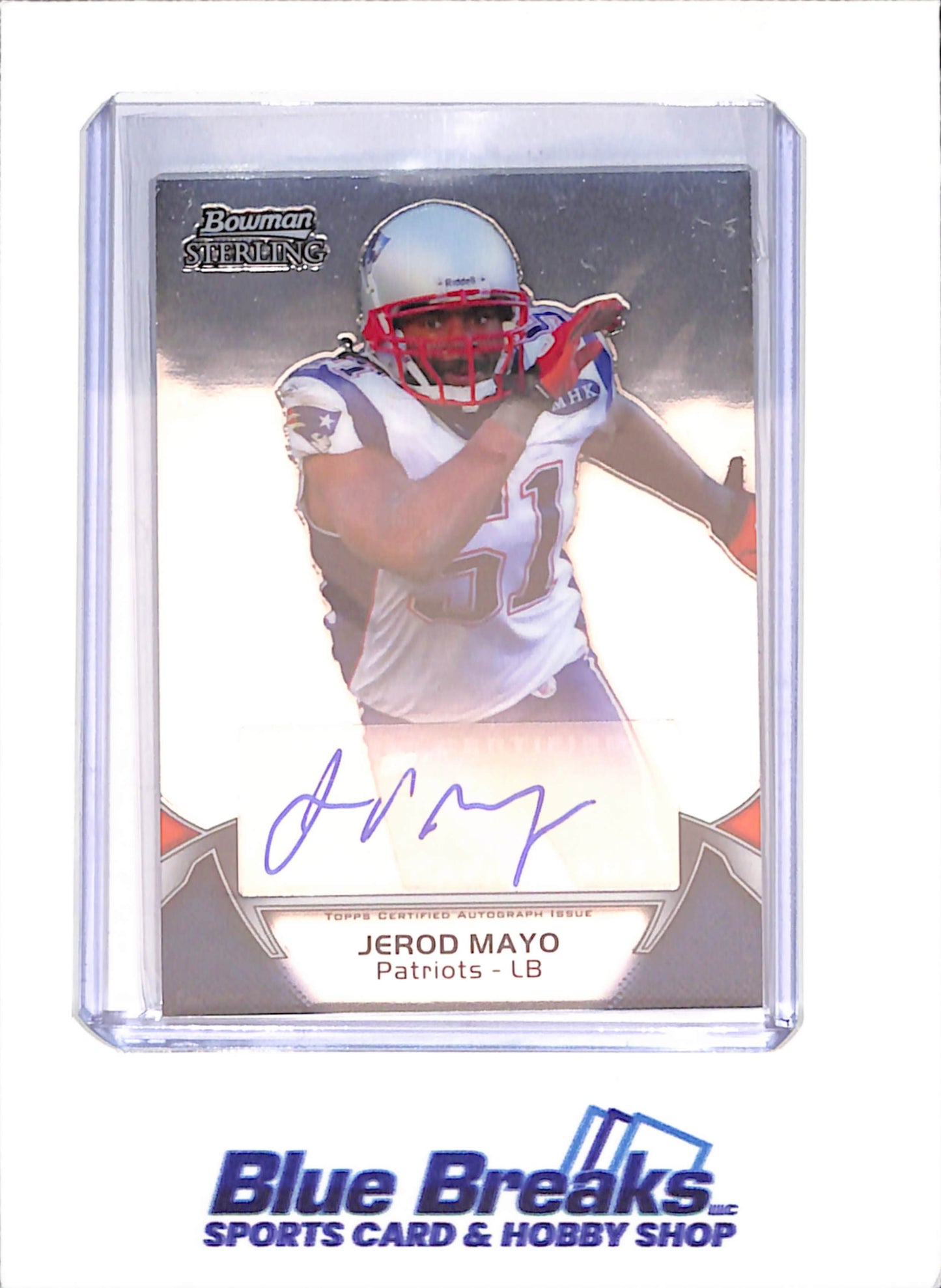 2012 Bowman Sterling - Jerod Mayo - Autograph - New England Patriots - Football - #123