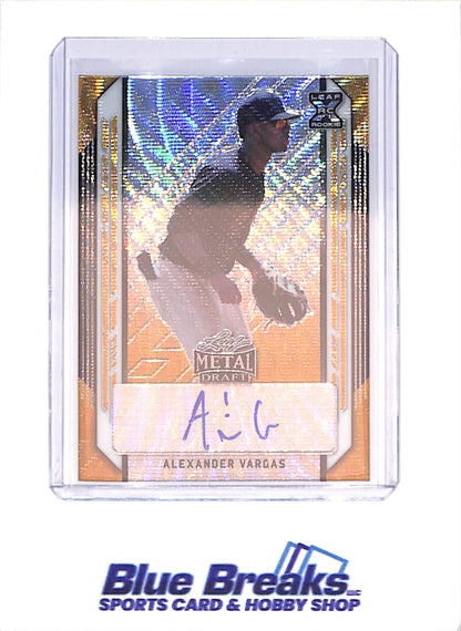 2021 Leaf Metal Draft - Alexander Vargas - RC - Autograph - 1/1 - New York Yankees - Baseball - #BA-AV1