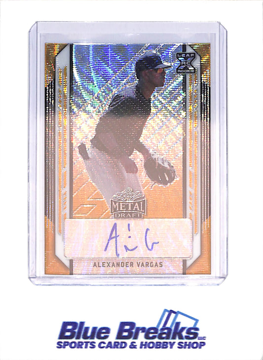 2021 Leaf Metal Draft - Alexander Vargas - RC - Autograph - 1/1 - New York Yankees - Baseball - #BA-AV1