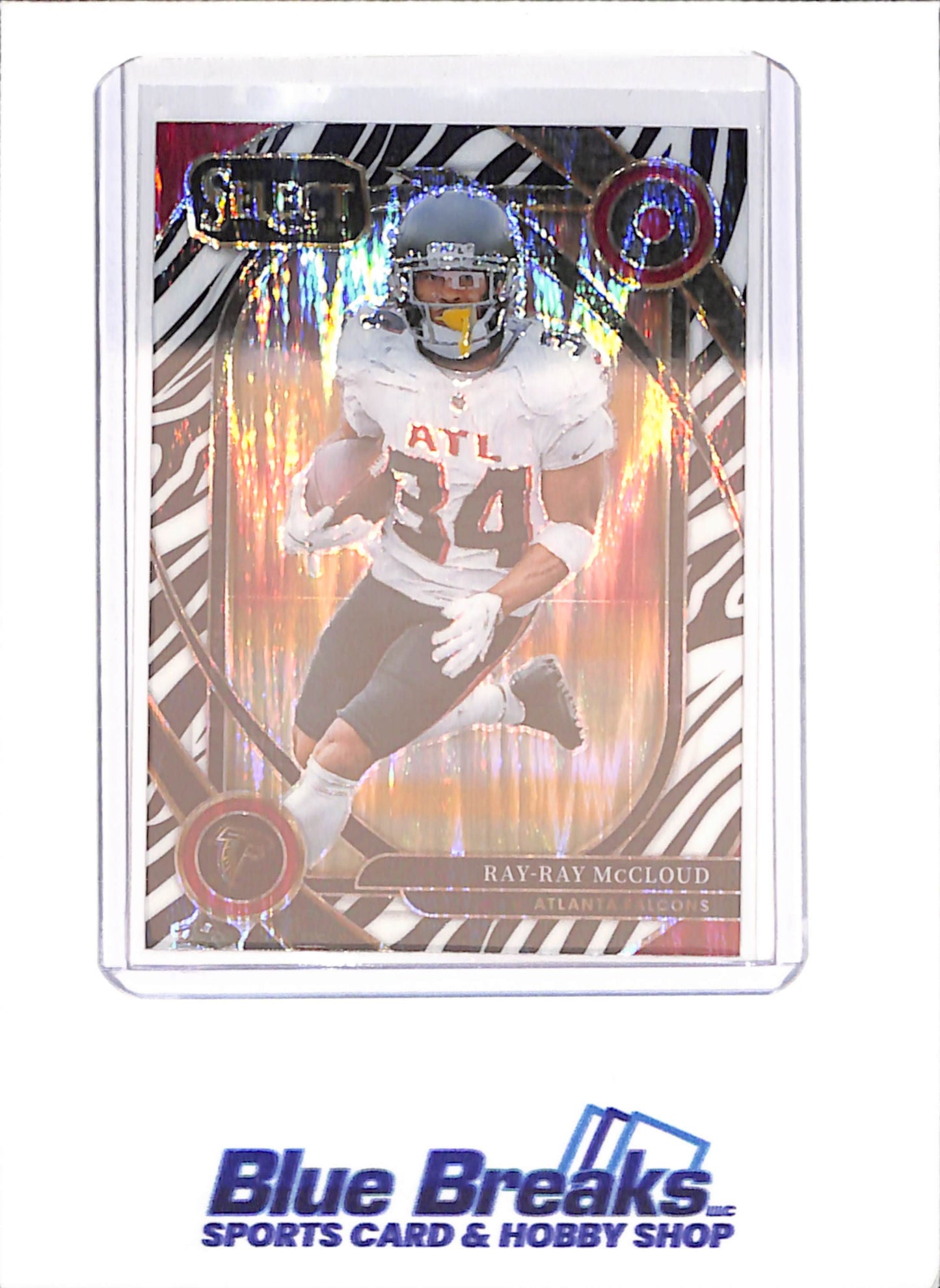 2024 Panini Select - Ray-Ray McCloud - Zebra - Atlanta Falcons - Football - #289