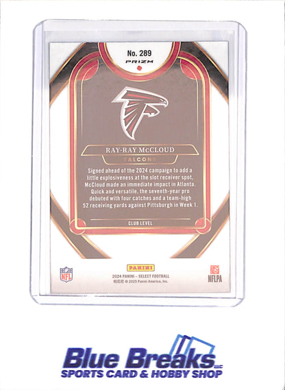 2024 Panini Select - Ray-Ray McCloud - Zebra - Atlanta Falcons - Football - #289