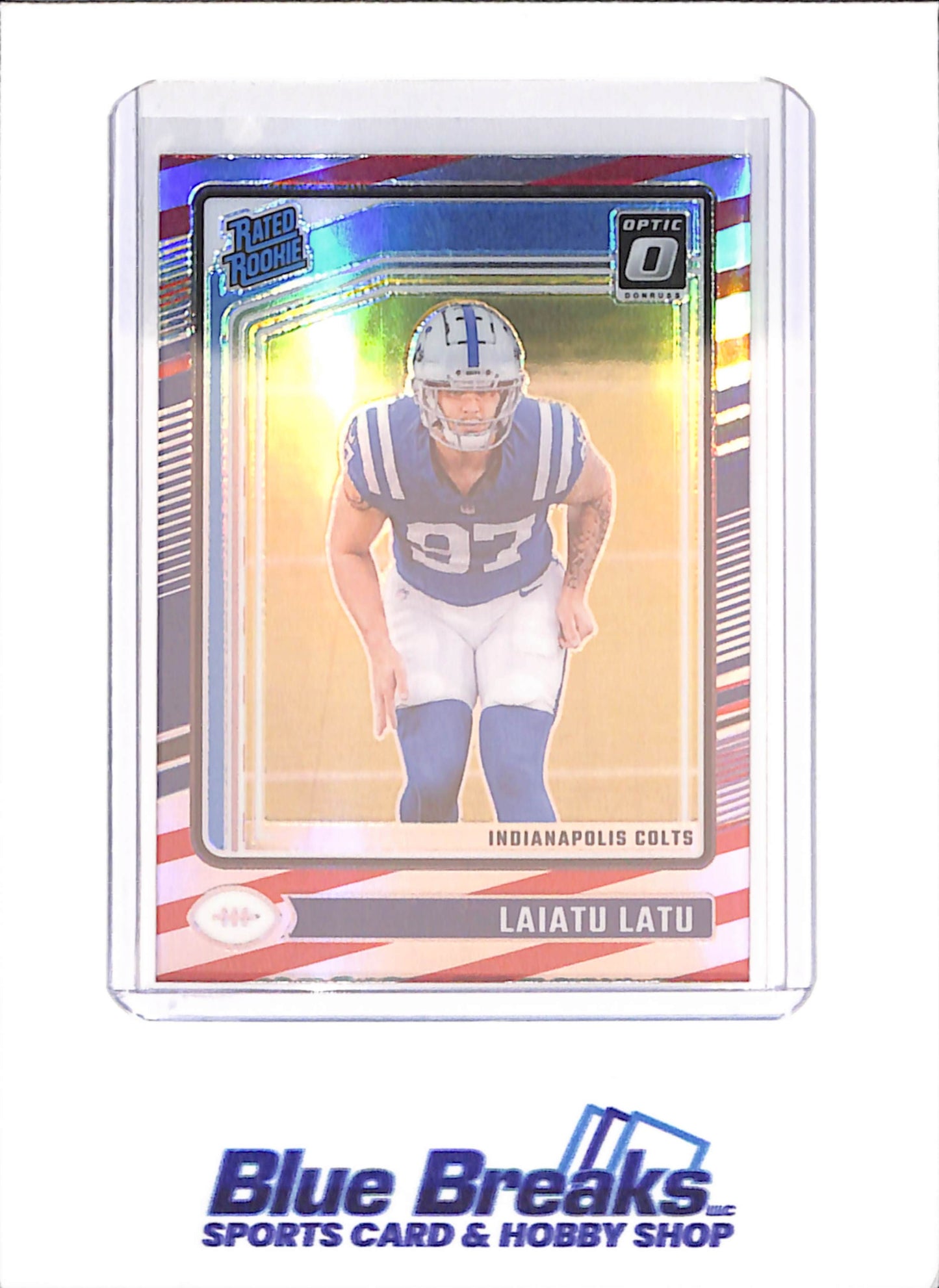 2024 Panini Donruss Optic - Laiatu Latu - Rated Rookie - Freedom - Indianapolis Colts - Football - #267