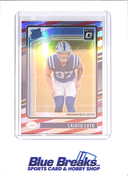 2024 Panini Donruss Optic - Laiatu Latu - Rated Rookie - Freedom - Indianapolis Colts - Football - #267