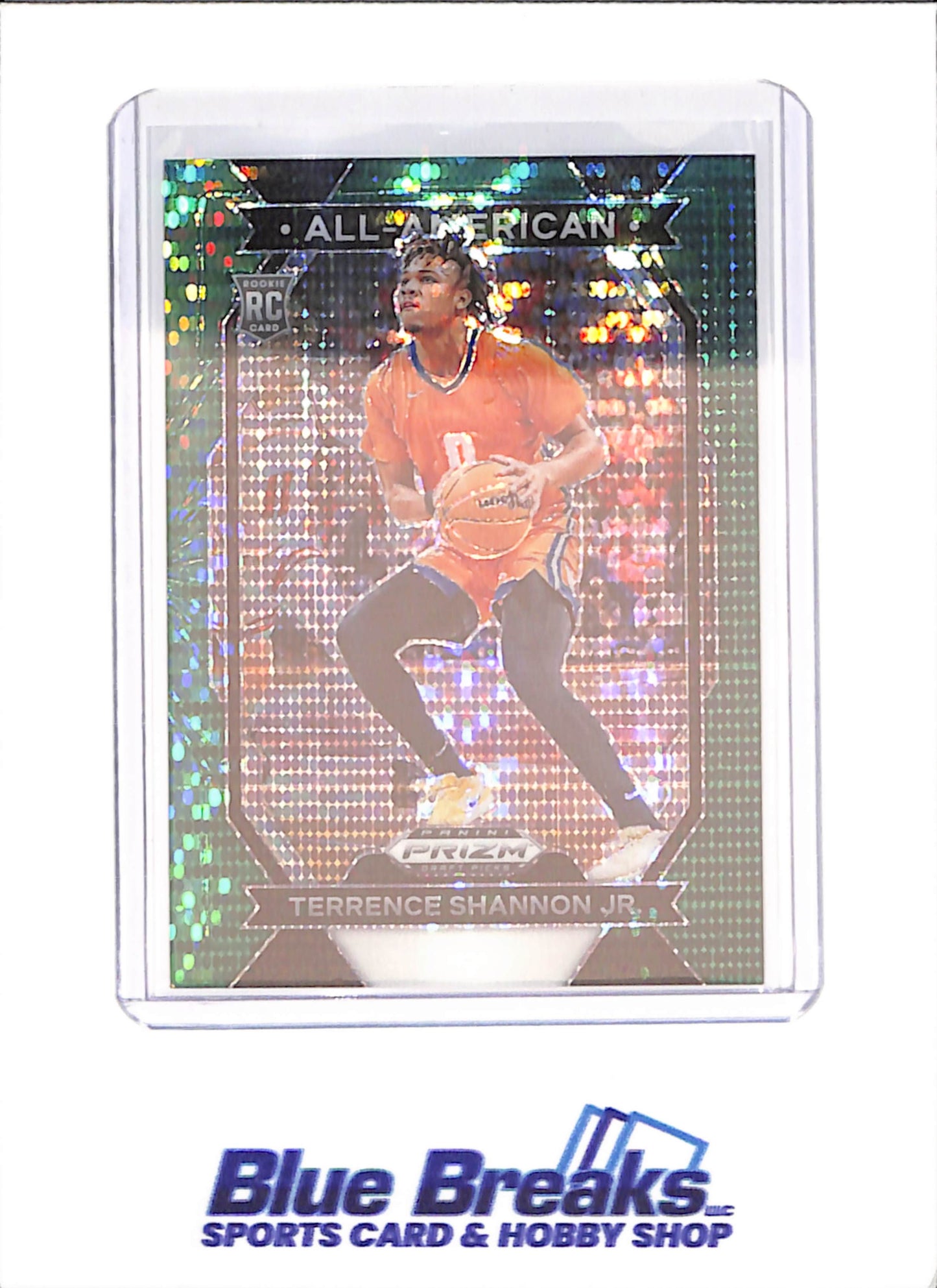 2024 Panini Prizm Draft Picks - Terrence Shannon Jr - All-American - Green Pulsar - RC - 4/25 - University of Illinois - Basketball - #24