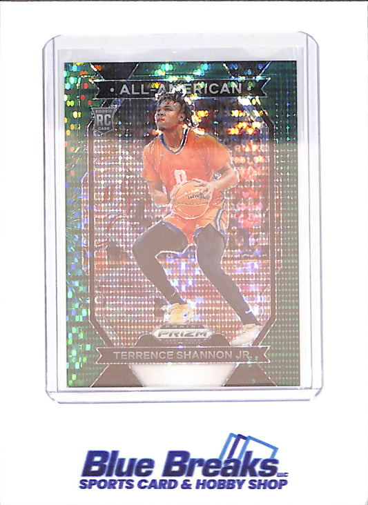 2024 Panini Prizm Draft Picks - Terrence Shannon Jr - All-American - Green Pulsar - RC - 4/25 - University of Illinois - Basketball - #24