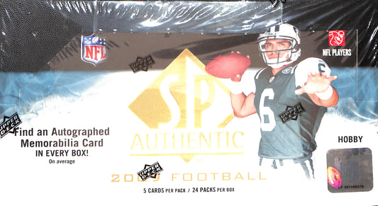 2009 SP Authentic Football Hobby Box - Sealed Wax