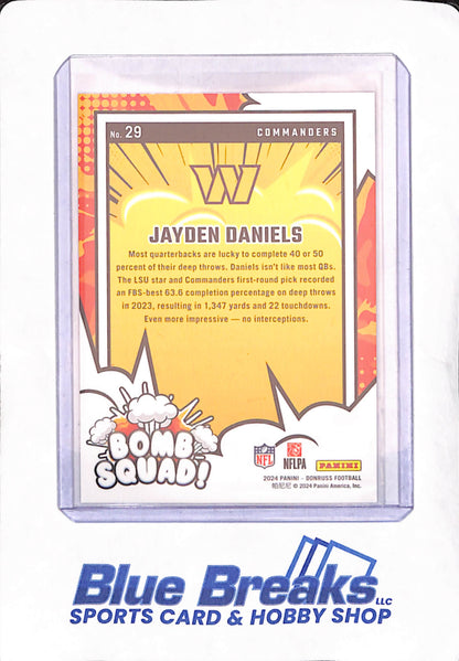 2024 Panini Donruss Bomb Squad - Jayden Daniels - Washington Commanders - Football - #29