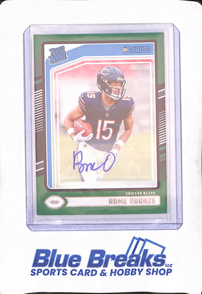 2024 Panini Donruss Optic - Rome Odunze - Autograph - Chicago Bears - Football - #309