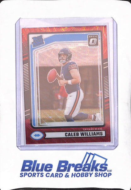 2024 Panini Donruss Optic - Caleb Williams - Red Wave - Chicago Bears - Rated Rookie - Football - #327