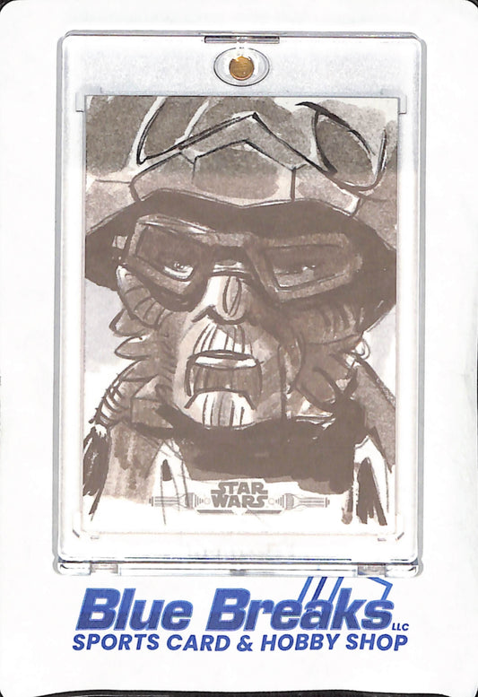 2024 Topps Star Wars - Bounty Hunter Sketch Card and Artist Auto