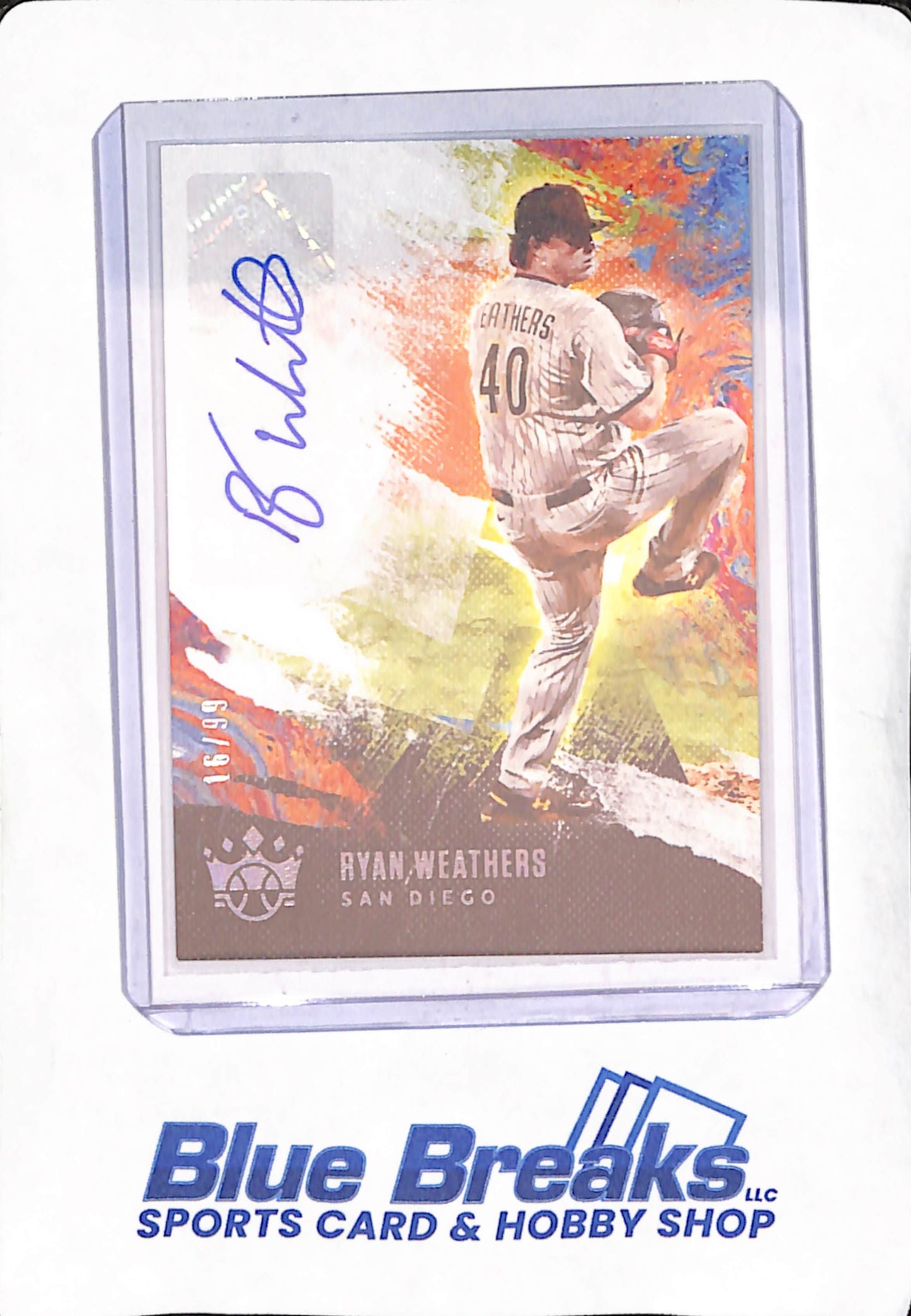 2021 Panini Diamond Kings - Ryan Weathers - Autograph - San Diego Padres - Baseball - 16/99 - #DKS-RW