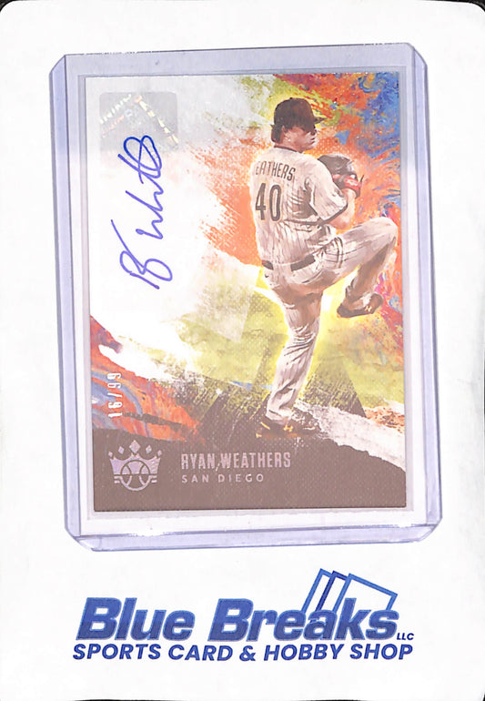 2021 Panini Diamond Kings - Ryan Weathers - Autograph - San Diego Padres - Baseball - 16/99 - #DKS-RW