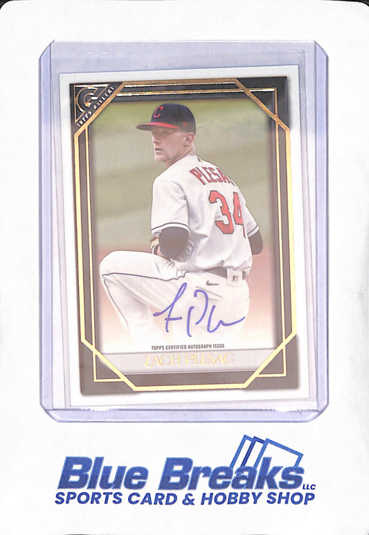 2021 Topps Gallery - Zach Plesac - Autograph - Cleveland Indians - Baseball - #YSA-ZP