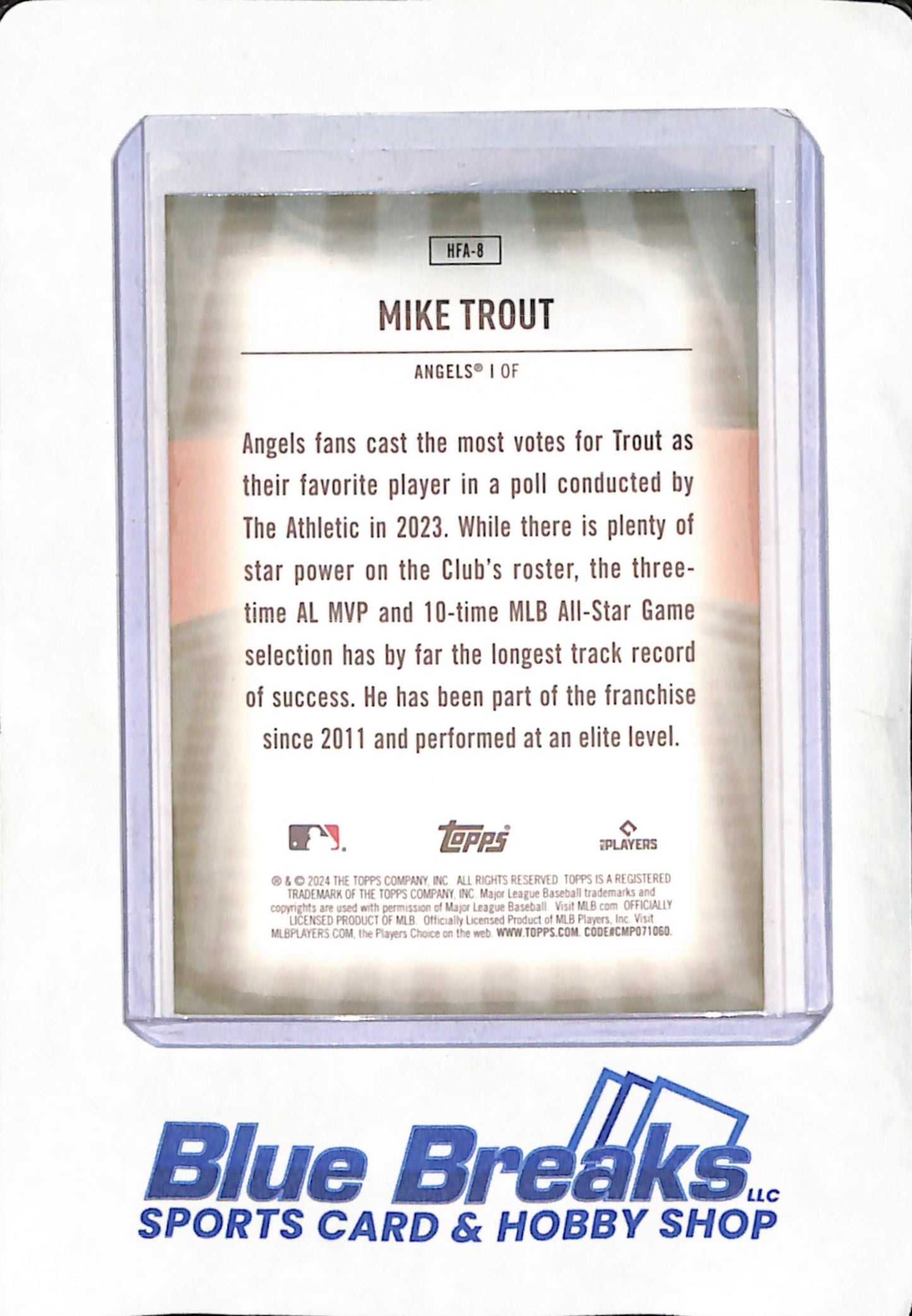 2024 Topps - Mike Trout - Home Field Advantage - Los Angeles Angels - Baseball - #HFA-8