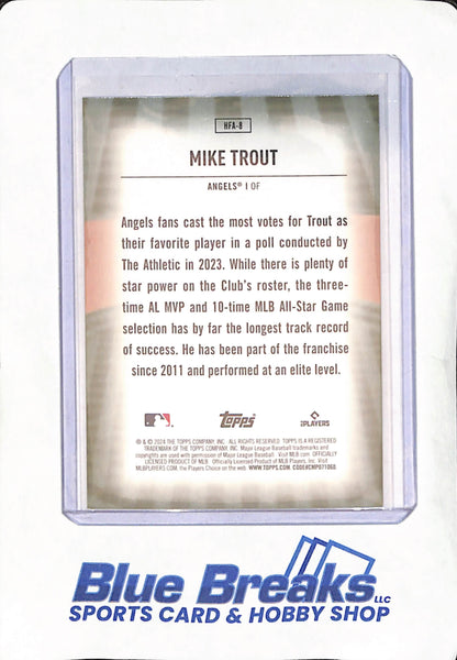 2024 Topps - Mike Trout - Home Field Advantage - Los Angeles Angels - Baseball - #HFA-8