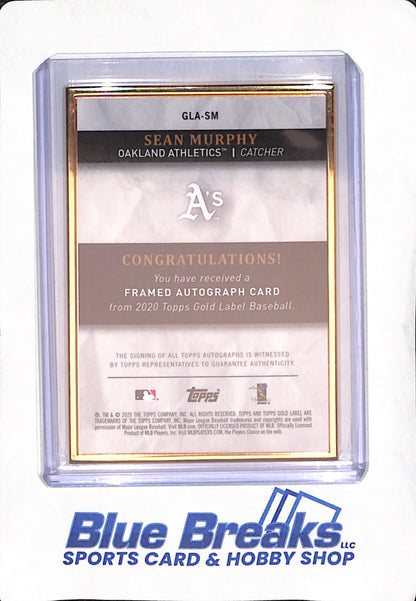 2020 Topps Gold Label - Sean Murphy - Autograph - RC - Oakland A's - Baseball - #GLA-SM