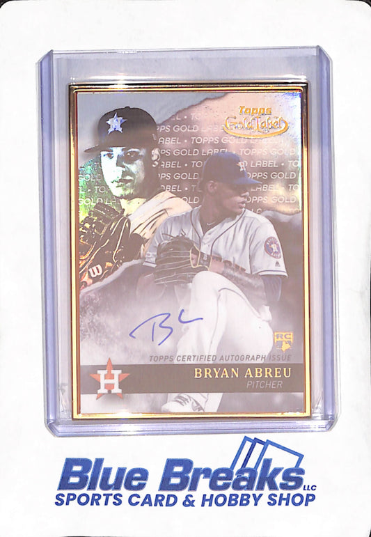 2020 Topps Gold Label - Bryan Abreu - Autograph - RC - Houston Astros - Baseball - #GLA-BA