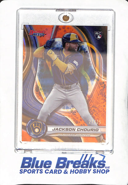 2024 Bowman's Best - Jackson Chourio - Milwaukee Brewers - Baseball - 21/25 - RC - #38