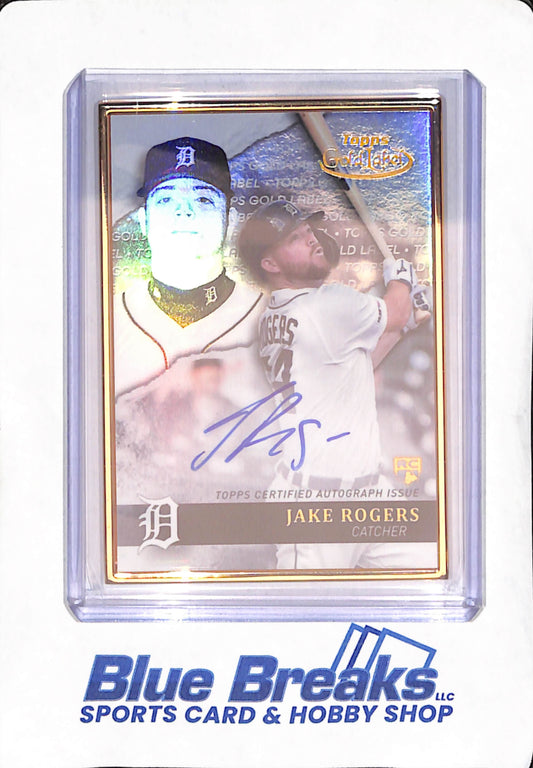 2020 Topps Gold Label - Jake Rogers - Autograph - RC - Detroit Tigers - Baseball - #GLA-JR