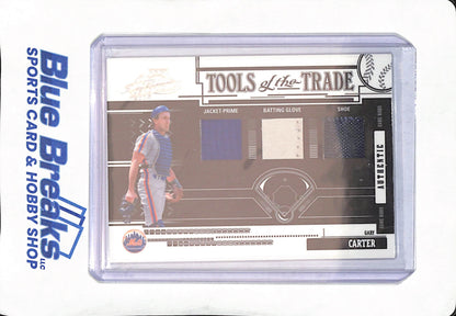 2005 Donruss Playoff - Absolute Memorabilia - Gary Carter - Tools of the Trade - Triple Relic - New York Mets - Baseball - 1/30 - #TT-119