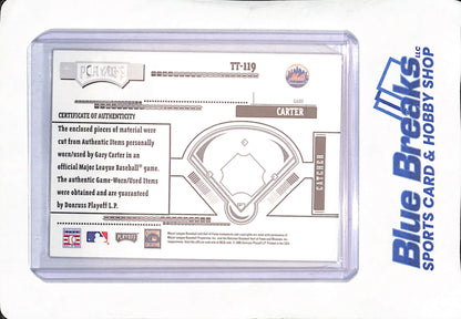 2005 Donruss Playoff - Absolute Memorabilia - Gary Carter - Tools of the Trade - Triple Relic - New York Mets - Baseball - 1/30 - #TT-119
