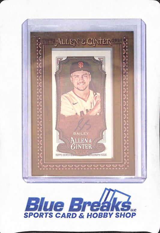 2024 Topps Allen & Ginter - Patrick Bailey - Framed Mini Autograph - San Francisco Giants - Baseball - #MA-PB