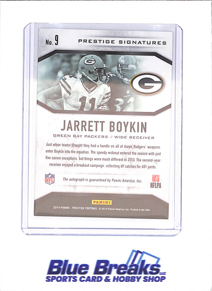 2014 Panini Prestige - Jarrett Boykin - Signatures Autograph - 73/199 - Green Bay Packers - Football - #9