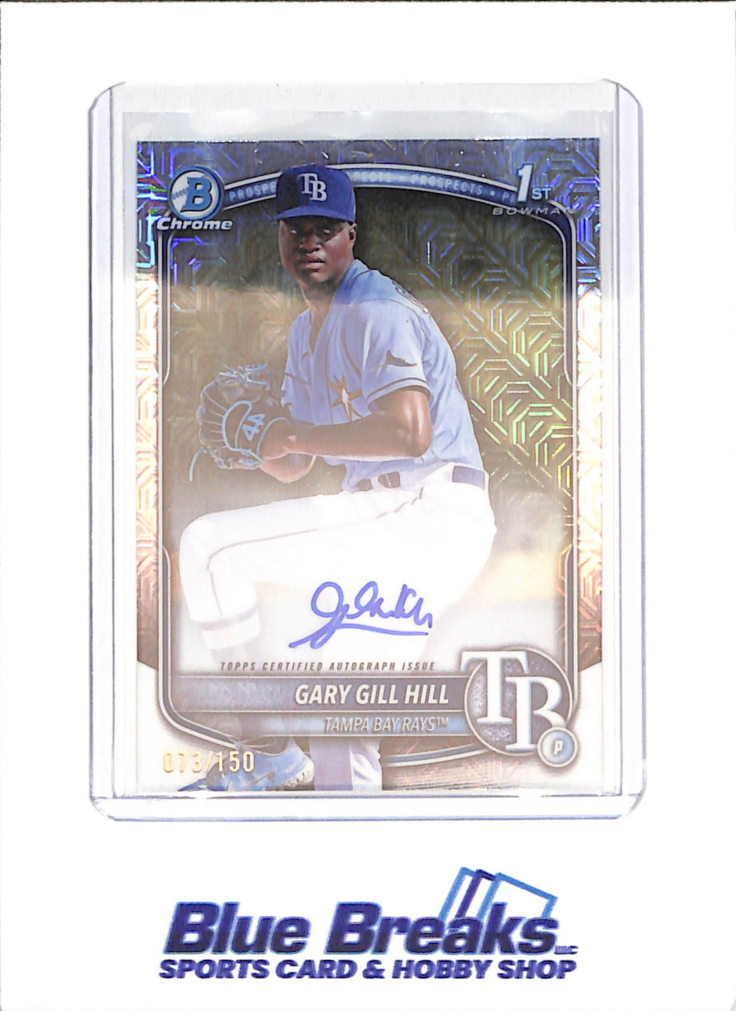 2025 Bowman Chrome - Gary Gill Hill - Mojo Autograph - 1st Bowman -  73/150 - Tampa Bay Rays - Baseball - #CPA-GG
