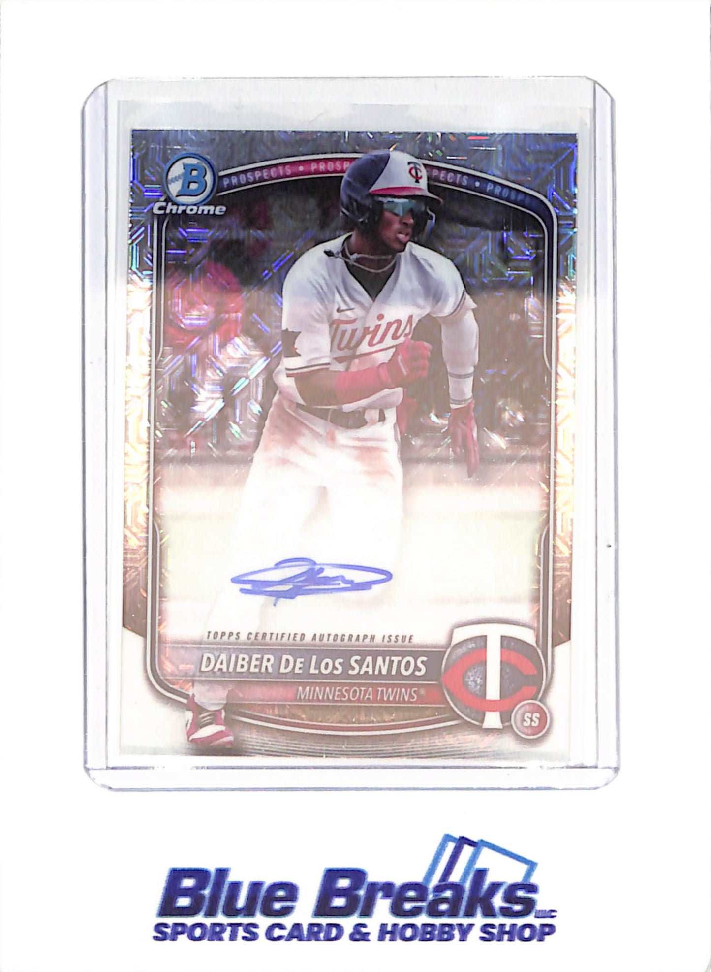 2025 Bowman Chrome - Daiber De Los Santos - Mojo Autograph - Minnesota Twins - Baseball - #BMA-DD