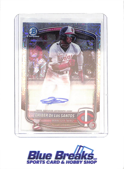 2025 Bowman Chrome - Daiber De Los Santos - Mojo Autograph - Minnesota Twins - Baseball - #BMA-DD