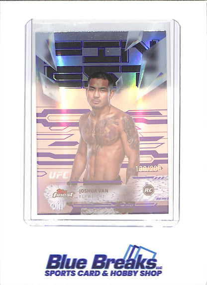 2025 Topps Finest - Joshua Van - 130/200 - RC - Uncommon - Flyweight - UFC - #164