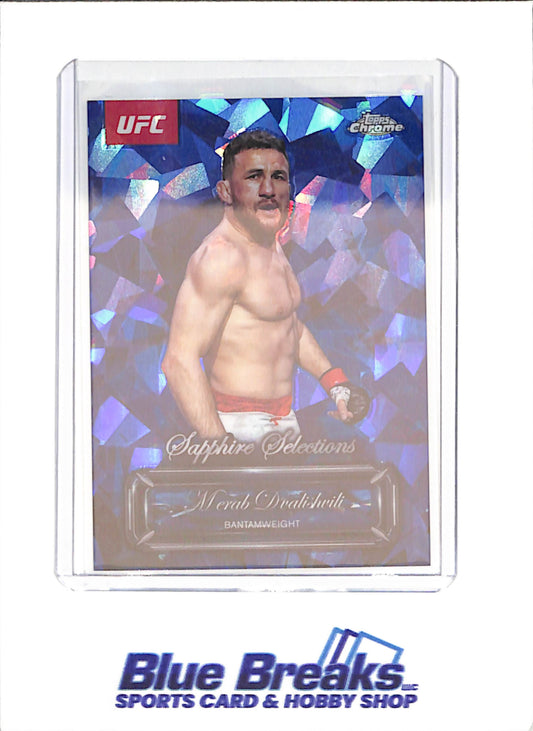 2025 Topps Chrome Sapphire - Merab Dvalishvili - Sapphire Selections - Bantamweight - UFC - #SEL-12