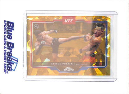 2025 Topps Chrome Sapphire - Carlos Prates - RC - 11/50 - Welterweight - UFC - #40