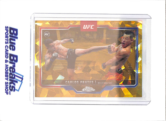 2025 Topps Chrome Sapphire - Carlos Prates - RC - 11/50 - Welterweight - UFC - #40