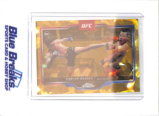 2025 Topps Chrome Sapphire - Carlos Prates - 6/50 - RC - Welterweight - UFC - #40