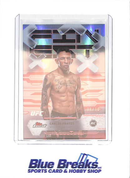 2025 Topps Finest - Carlos Prates - RC - 8/10 - Common - Welterweight - UFC - #87