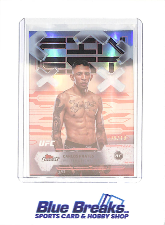 2025 Topps Finest - Carlos Prates - RC - 8/10 - Common - Welterweight - UFC - #87