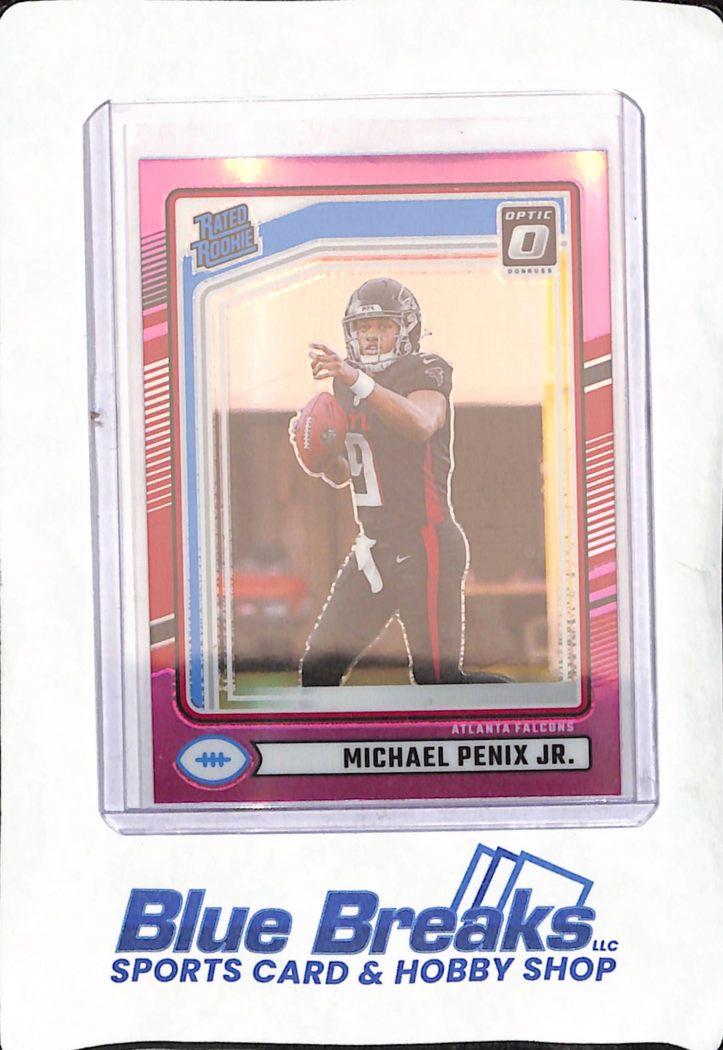 2024 Panini Donruss Optic  - Michael Penix Jr. - Pink - Rated Rookie - Atlanta Falcons - Football - #308