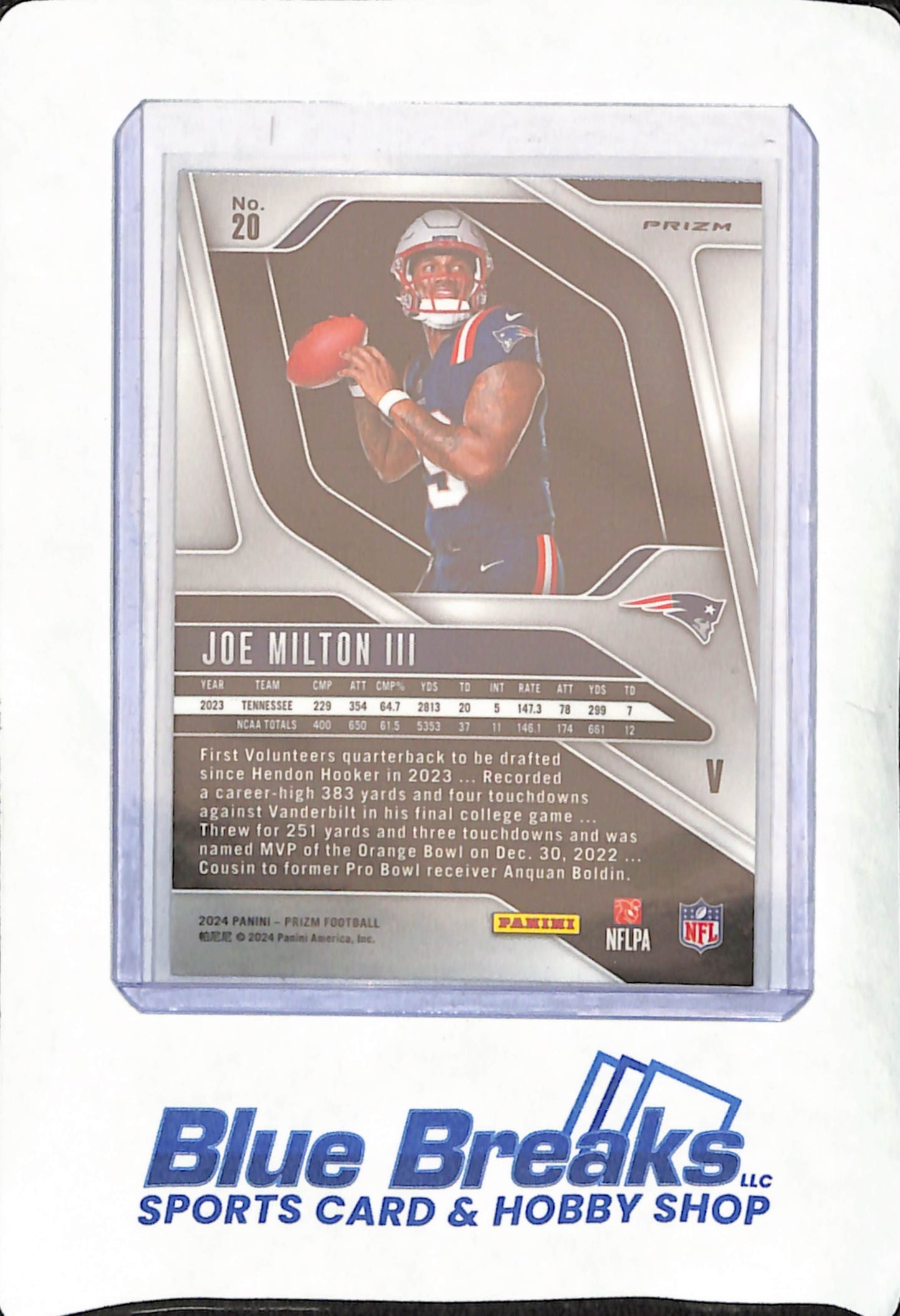 2024 Panini Prizm - Joe Milton III - RC - New England Patriots - Football - #20