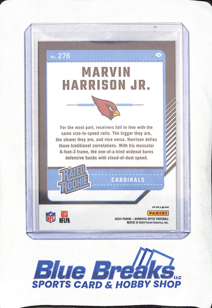 2024 Panini Donruss Optic Silver - Marvin Harrison Jr - Rated Rookie - Arizona Cardinals - Football